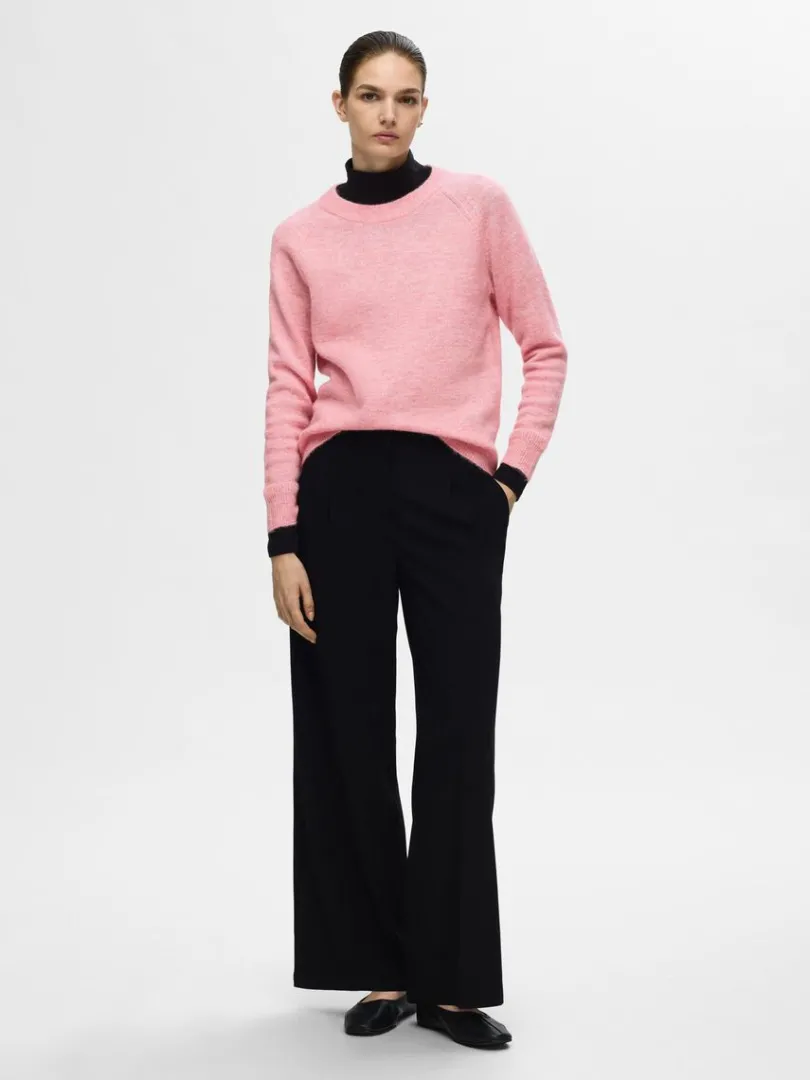 langrmet_striktrje_1-8.webp Strik>SELECTED LANGÆRMET STRIKTRØJE Pink