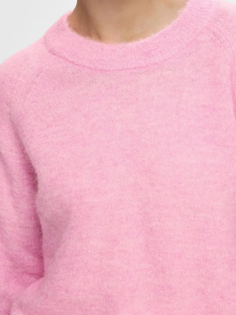 langrmet_striktrje_2-25.webp Strik>SELECTED LANGÆRMET STRIKTRØJE Pink