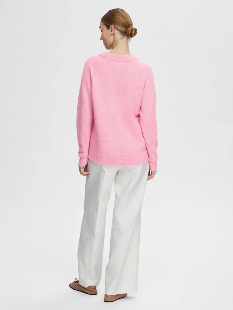 langrmet_striktrje_3-25.webp Strik>SELECTED LANGÆRMET STRIKTRØJE Pink