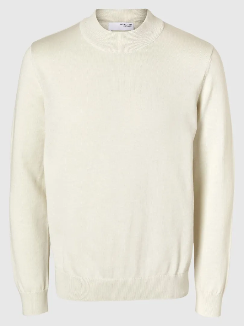 langrmet_striktrje_4-41.webp Strik>SELECTED LANGÆRMET STRIKTRØJE Beige