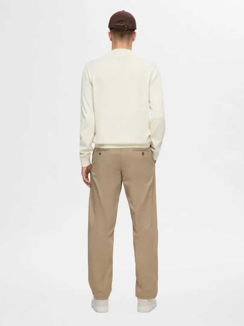 langrmet_striktrje_5-39.webp Strik>SELECTED LANGÆRMET STRIKTRØJE Beige