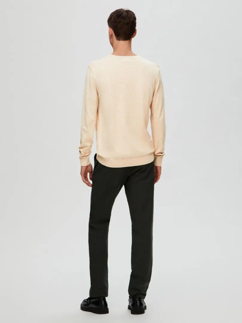 langrmet_striktrje_5-43.webp Strik>SELECTED LANGÆRMET STRIKTRØJE Beige