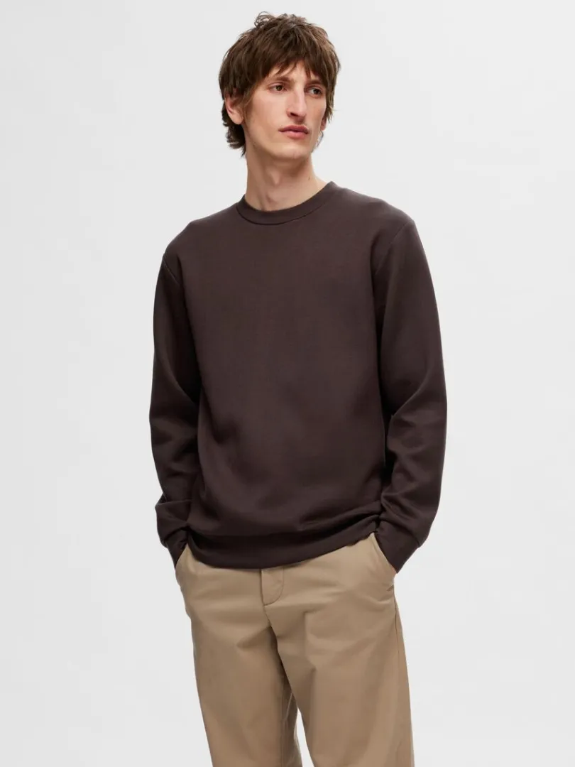 langrmet_sweatshirt_0-2.webp Hættetrøjer & Sweatshirts>SELECTED LANGÆRMET SWEATSHIRT Brown