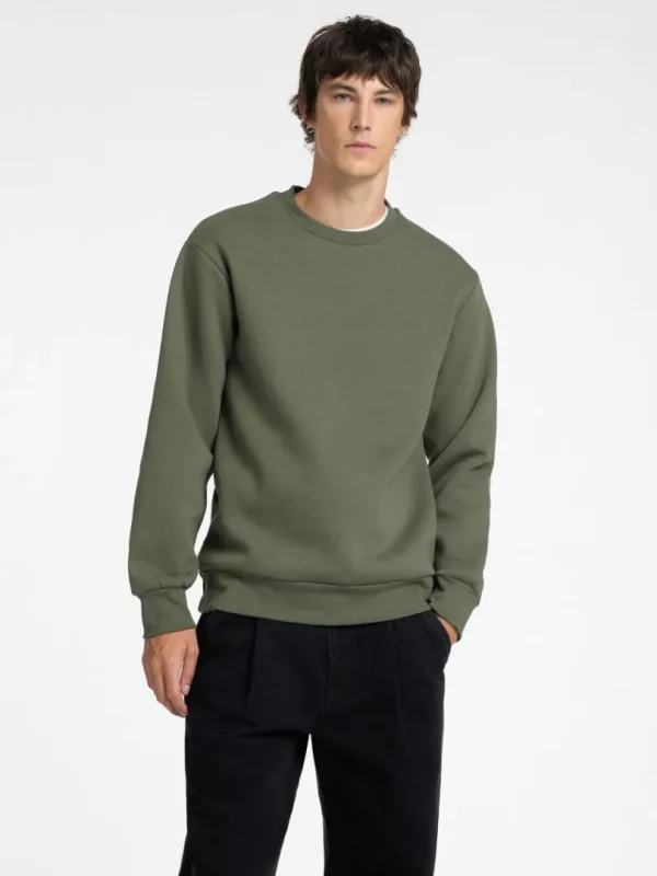 Hættetrøjer & Sweatshirts>SELECTED LANGÆRMET SWEATSHIRT Green