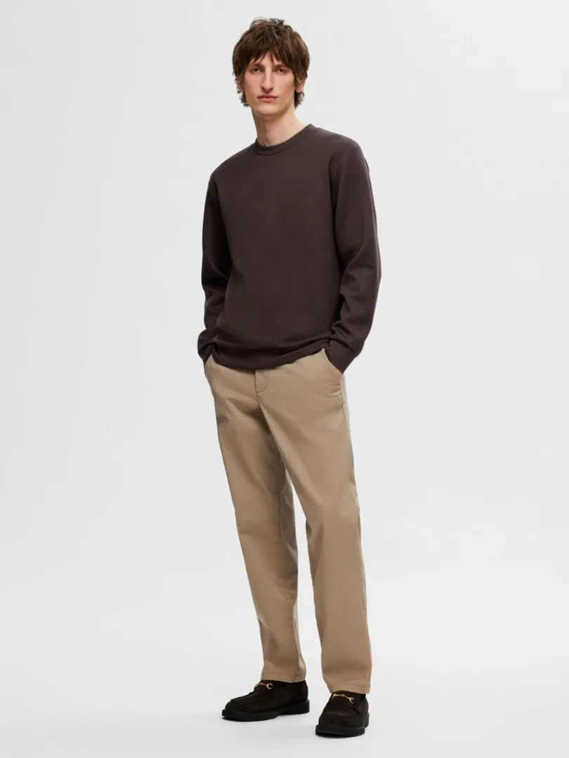 langrmet_sweatshirt_2-2.webp Hættetrøjer & Sweatshirts>SELECTED LANGÆRMET SWEATSHIRT Brown