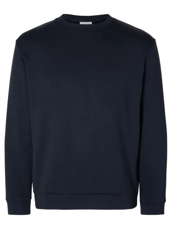 Hættetrøjer & Sweatshirts>SELECTED LANGÆRMET SWEATSHIRT Blue