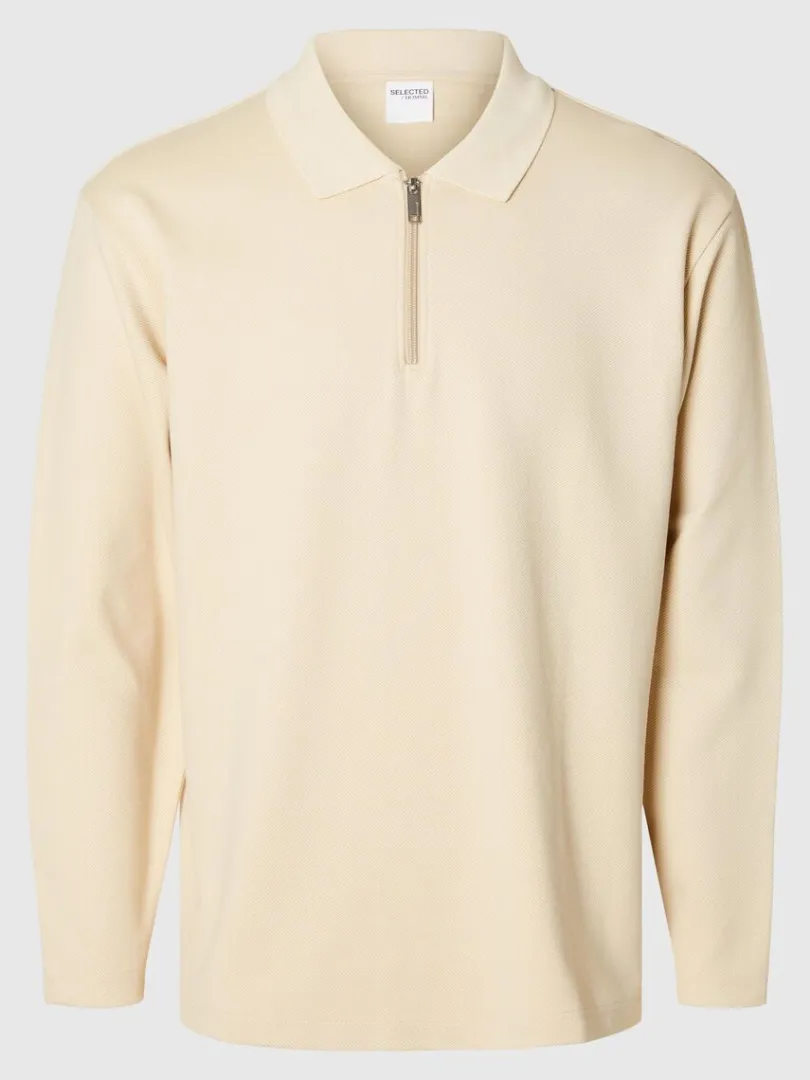 langrmet_sweatshirt_med_l_3-1.webp Poloer>SELECTED LANGÆRMET SWEATSHIRT MED LYNLÅS Beige