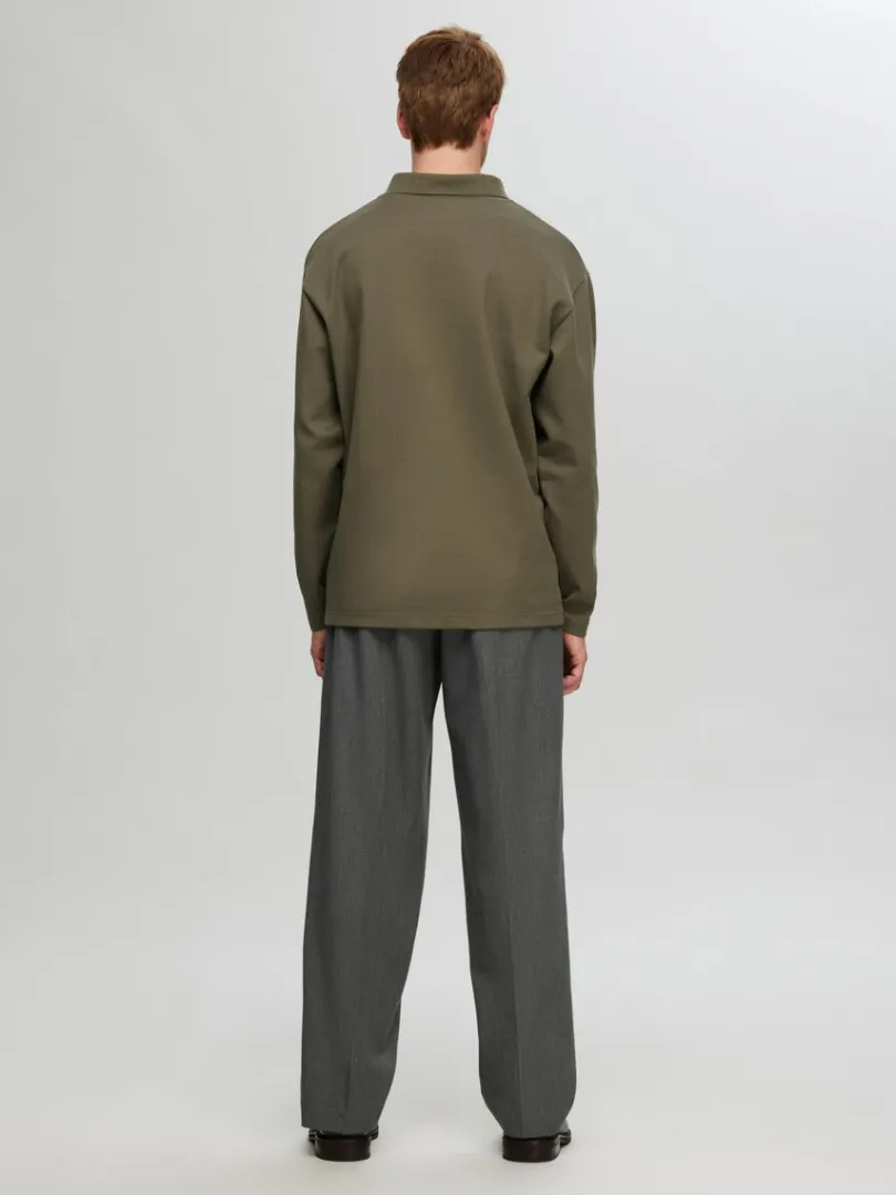 langrmet_sweatshirt_med_l_5.webp Poloer>SELECTED LANGÆRMET SWEATSHIRT MED LYNLÅS Green