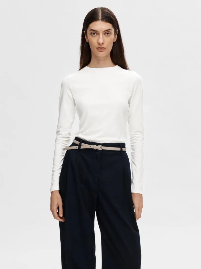 langrmet_tshirt_0-1.webp T-shirts>SELECTED LANGÆRMET T-SHIRT White