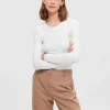 T-shirts>SELECTED LANGÆRMET T-SHIRT White