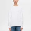 T-shirts>SELECTED LANGÆRMET T-SHIRT White