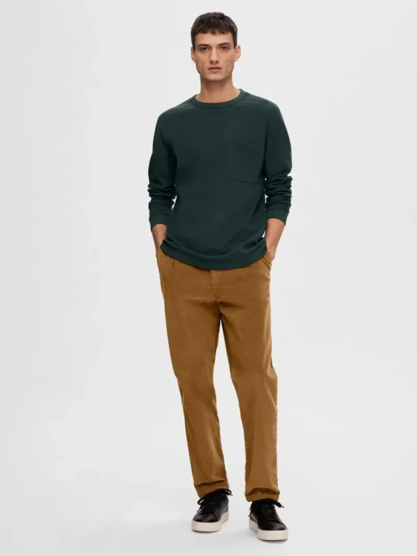 T-shirts>SELECTED LANGÆRMET T-SHIRT Grey