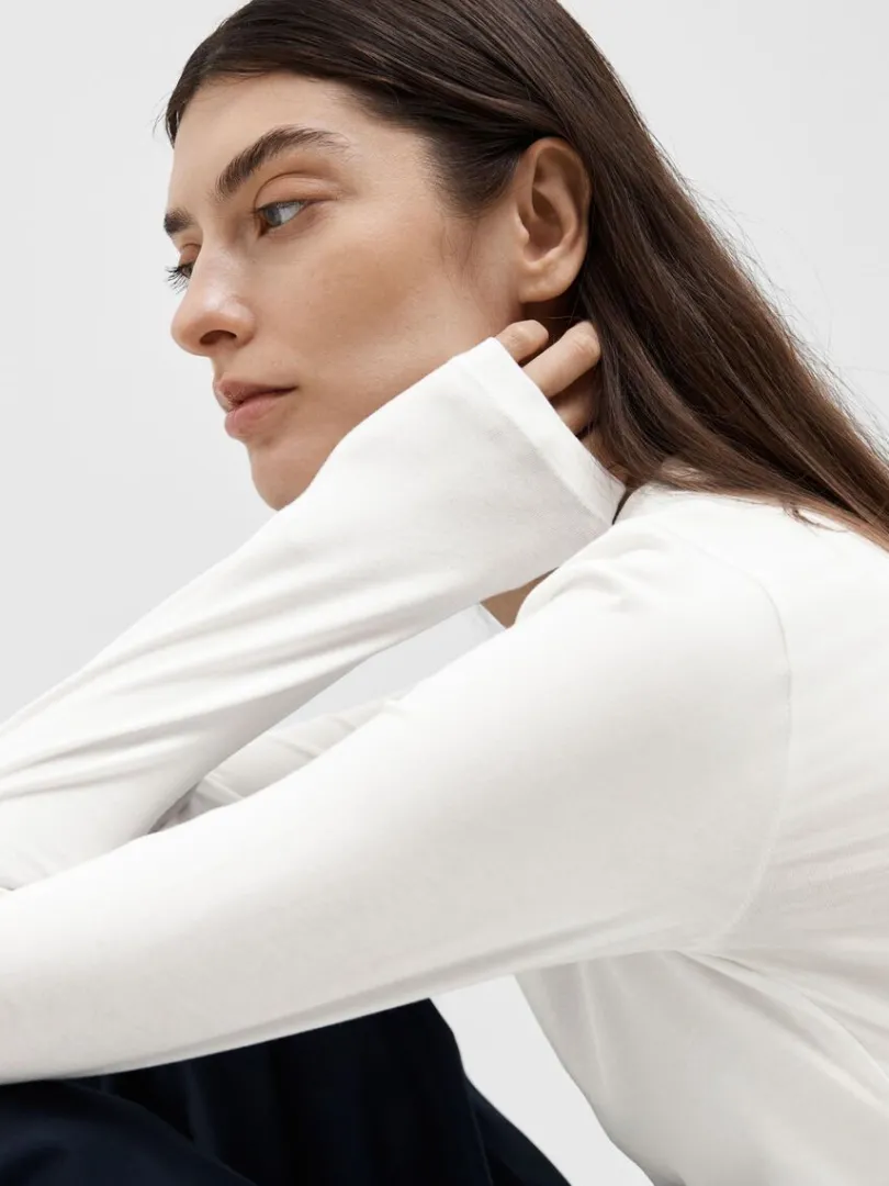 langrmet_tshirt_2-1.webp T-shirts>SELECTED LANGÆRMET T-SHIRT White