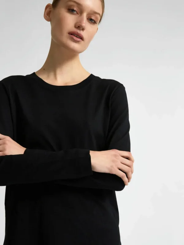 T-shirts>SELECTED LANGÆRMET T-SHIRT Black
