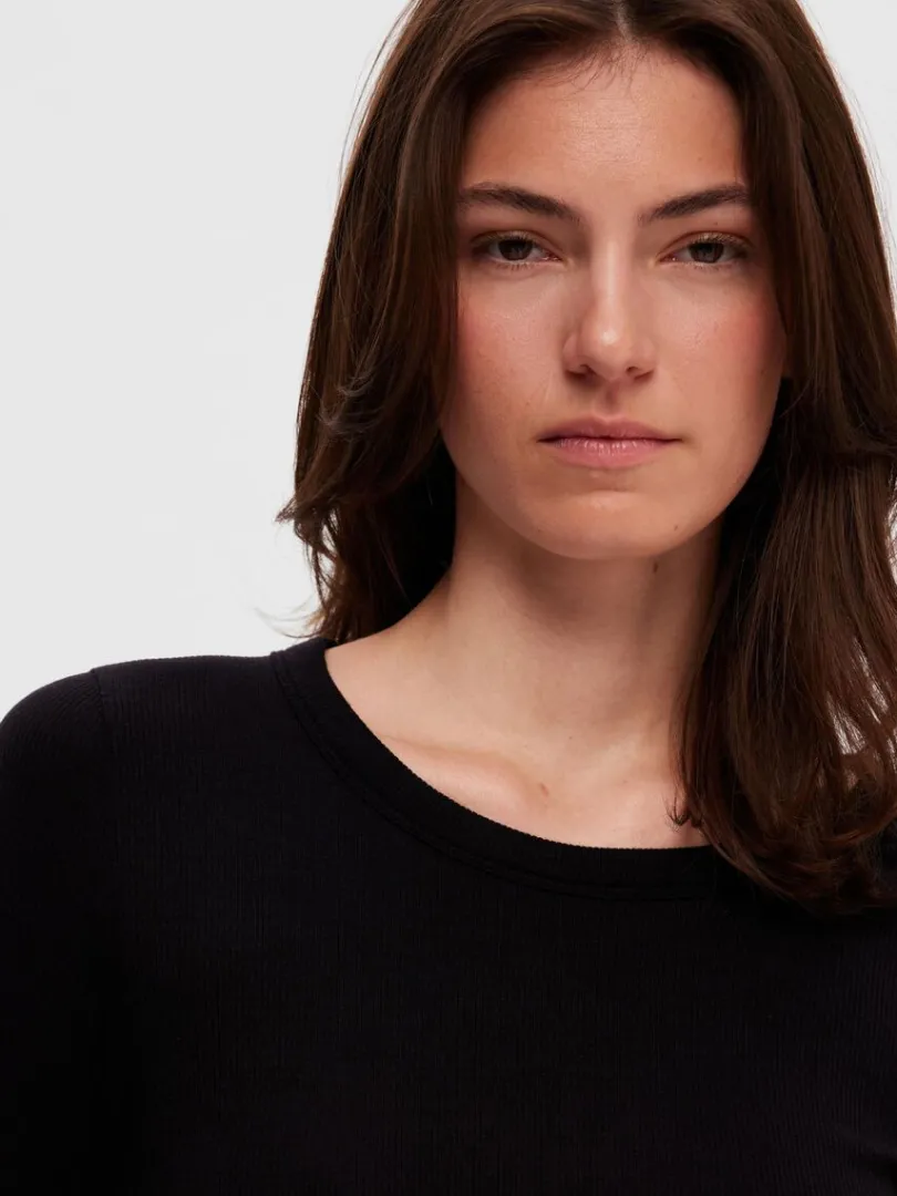 langrmet_tshirt_3-2.webp T-shirts>SELECTED LANGÆRMET T-SHIRT Black