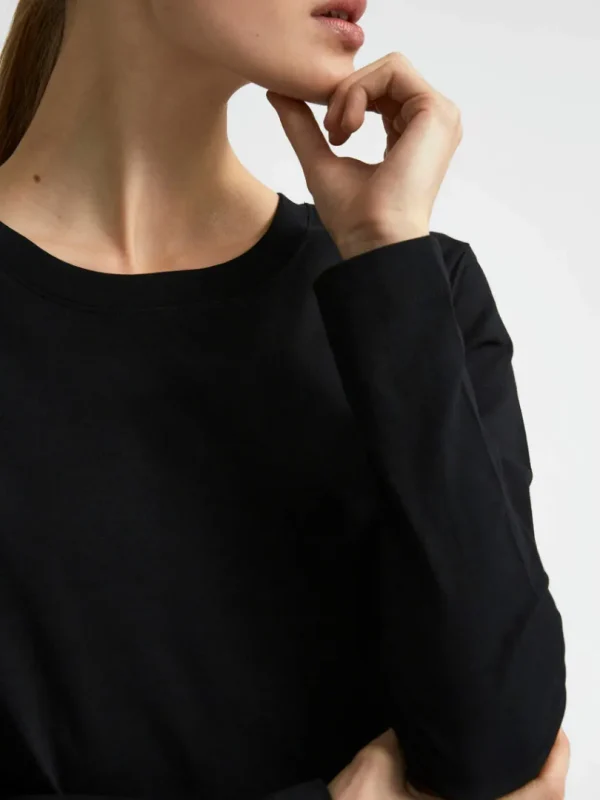 T-shirts>SELECTED LANGÆRMET T-SHIRT Black