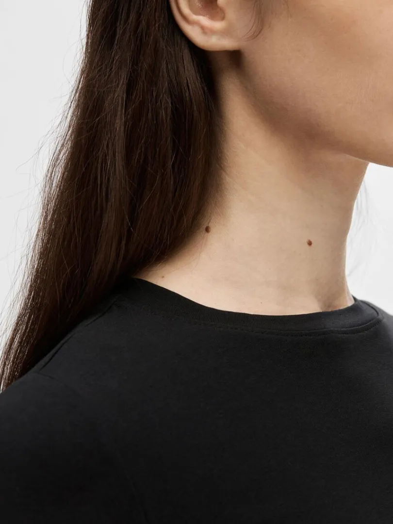 langrmet_tshirt_3.webp T-shirts>SELECTED LANGÆRMET T-SHIRT Black