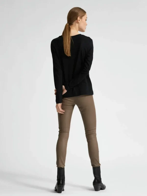 T-shirts>SELECTED LANGÆRMET T-SHIRT Black