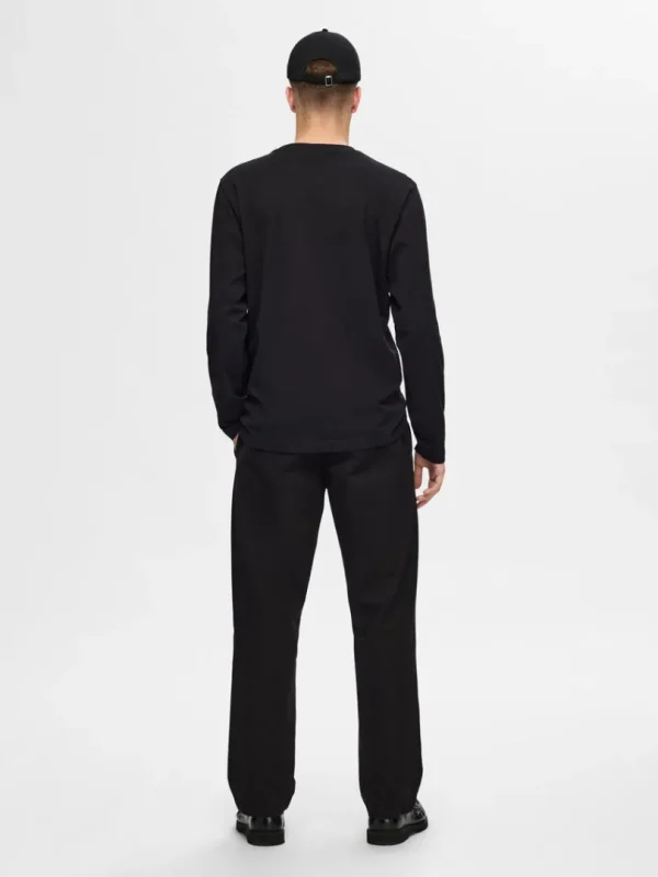 T-shirts>SELECTED LANGÆRMET T-SHIRT Black