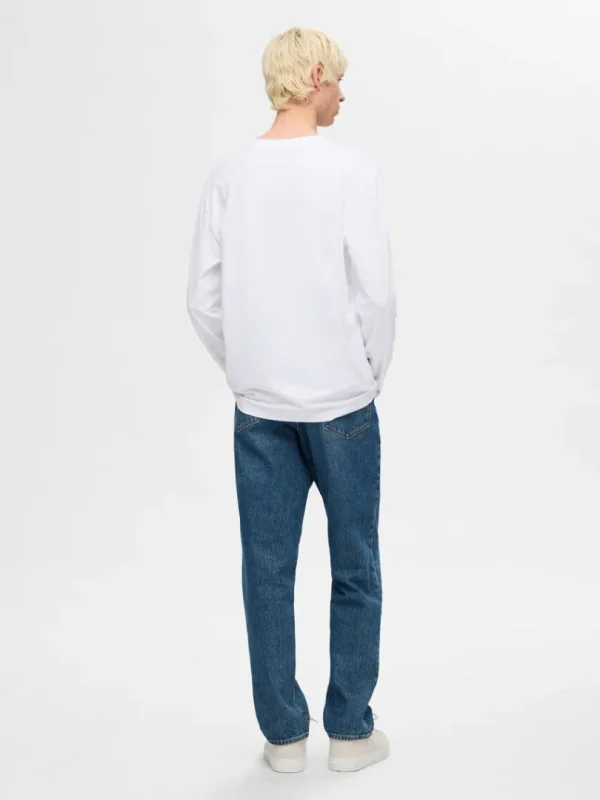 T-shirts>SELECTED LANGÆRMET T-SHIRT White