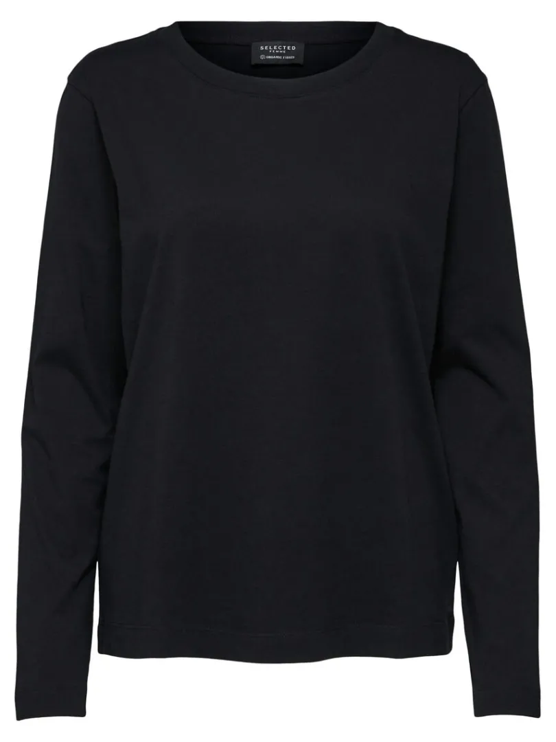 langrmet_tshirt_5-3.webp T-shirts>SELECTED LANGÆRMET T-SHIRT Black
