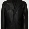 Overtøj>SELECTED 100% LÆDER BLAZER Black