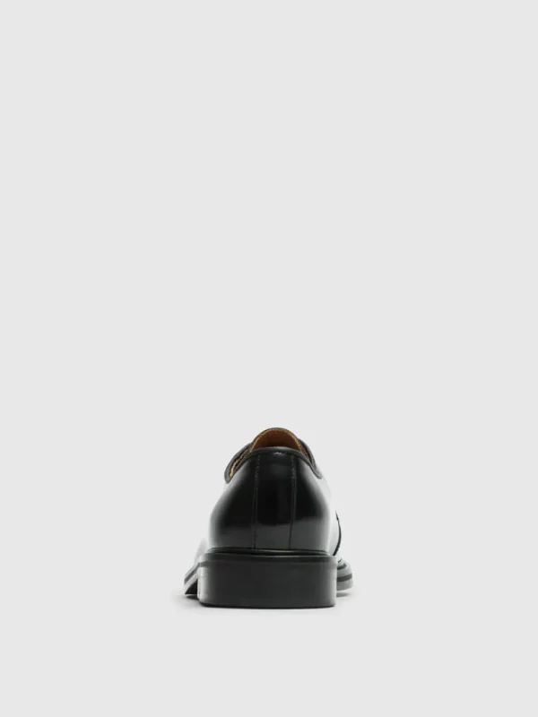 Sko>SELECTED LÆDER BLUCHER-SKO Black