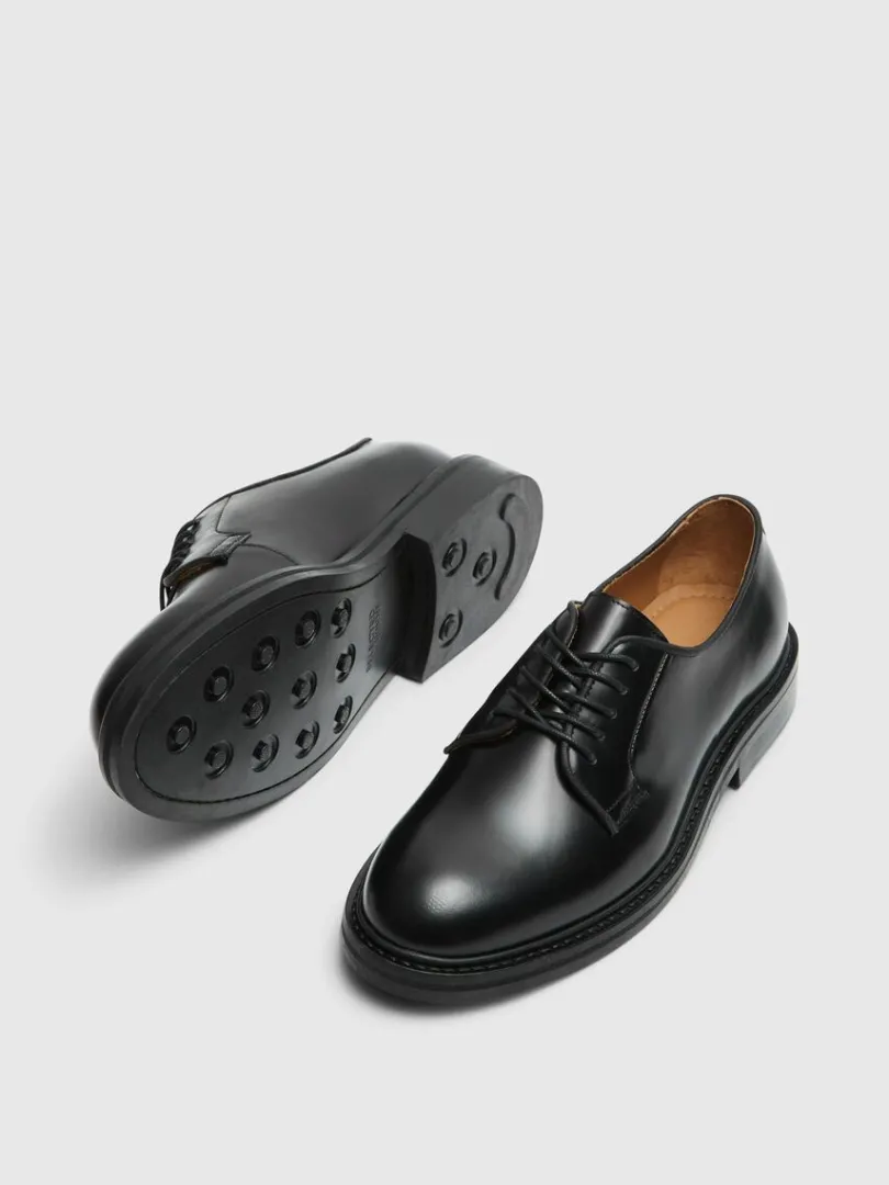 lder_bluchersko_2-1.webp Sko>SELECTED LÆDER BLUCHER-SKO Black
