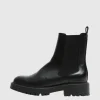 Sko>SELECTED LÆDER CHELSEA-STØVLER Black