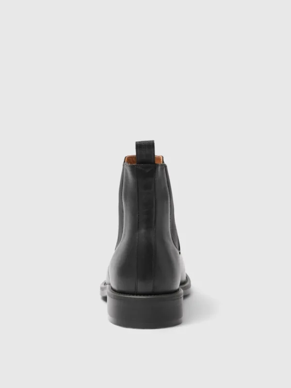 Sko>SELECTED LÆDER CHELSEA-STØVLER Black