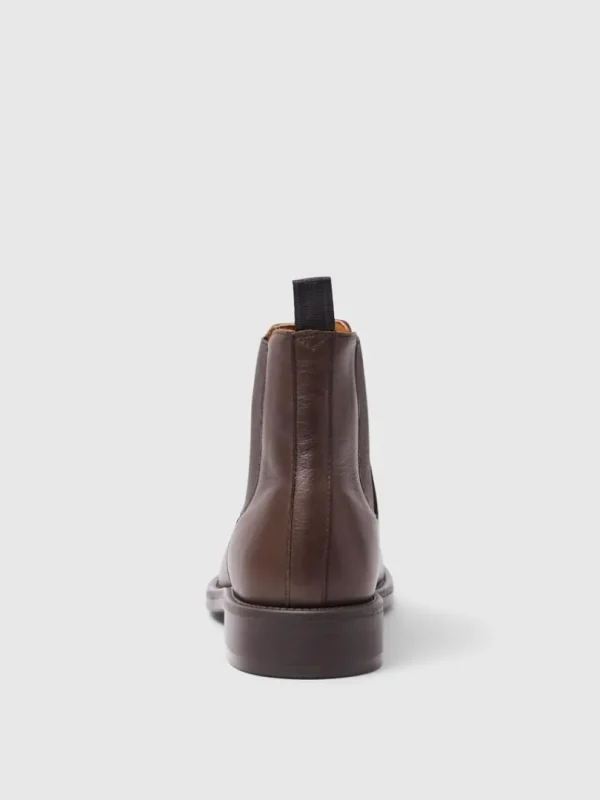 Sko>SELECTED LÆDER CHELSEA-STØVLER Brown