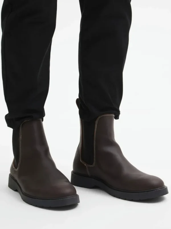 Sko>SELECTED LÆDER CHELSEA-STØVLER Brown