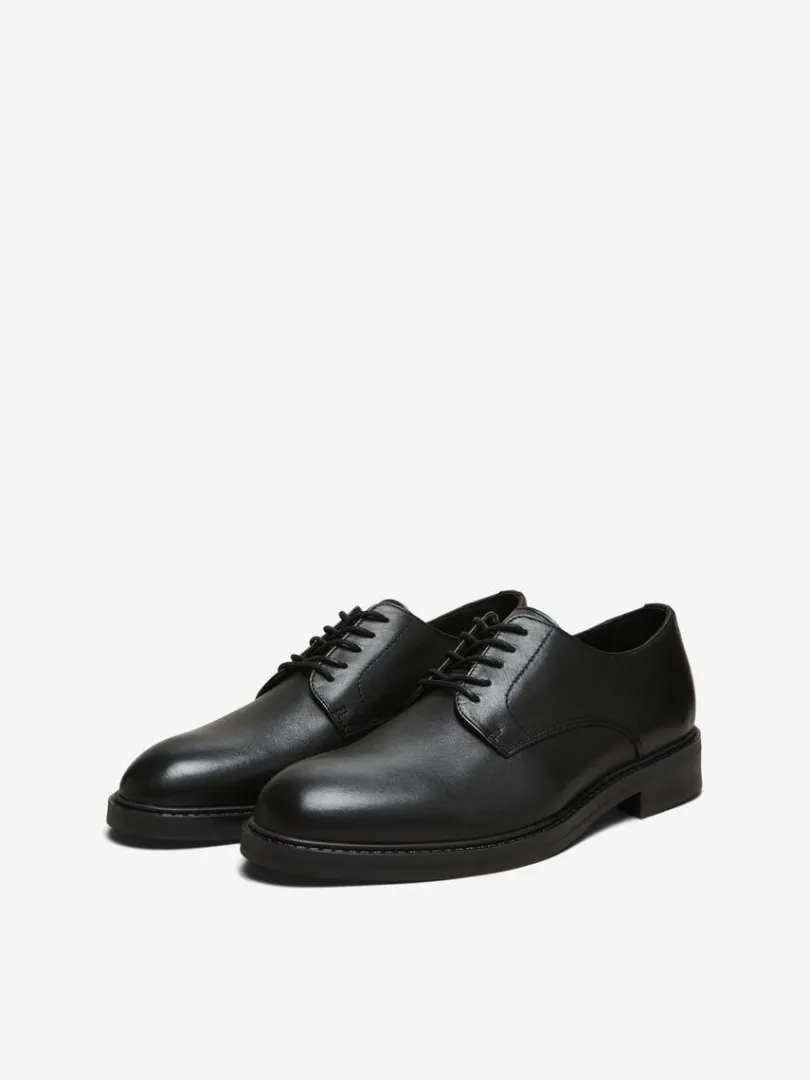 lder_derbysko_4.webp Sko>SELECTED LÆDER DERBYSKO Black