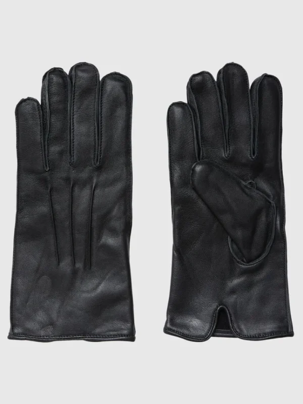 Accessories>SELECTED LÆDER HANDSKER Black