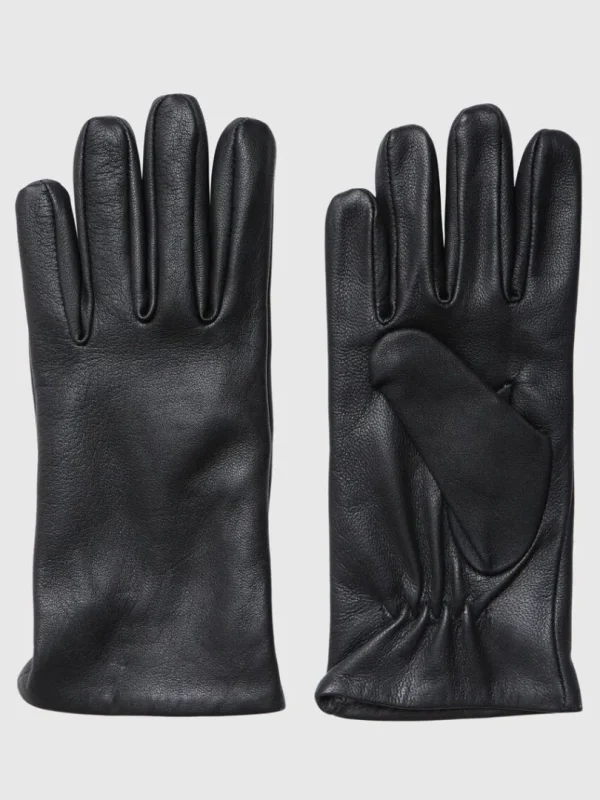Accessories>SELECTED LÆDER HANDSKER Black