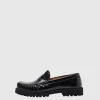 Sko>SELECTED LÆDER LOAFERS Black