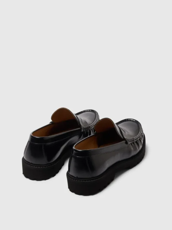 Sko>SELECTED LÆDER LOAFERS Black