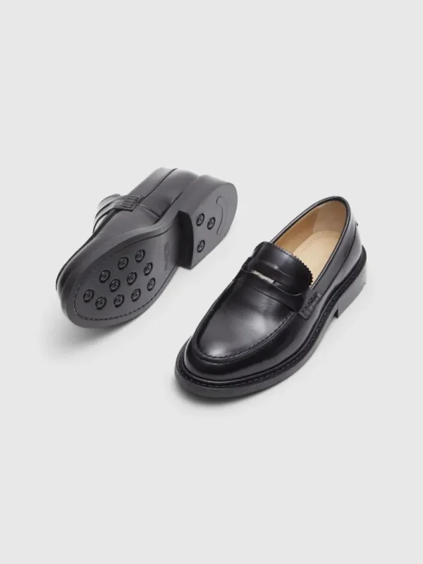 Sko>SELECTED LÆDER LOAFERS Black