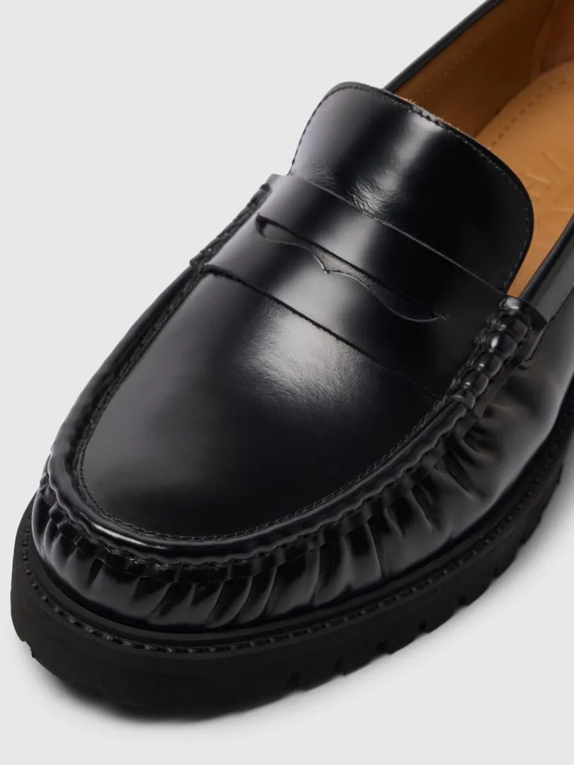 lder_loafers_3-4.webp Sko>SELECTED LÆDER LOAFERS Black