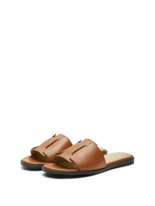 Sko>SELECTED LÆDER SANDALER Brown