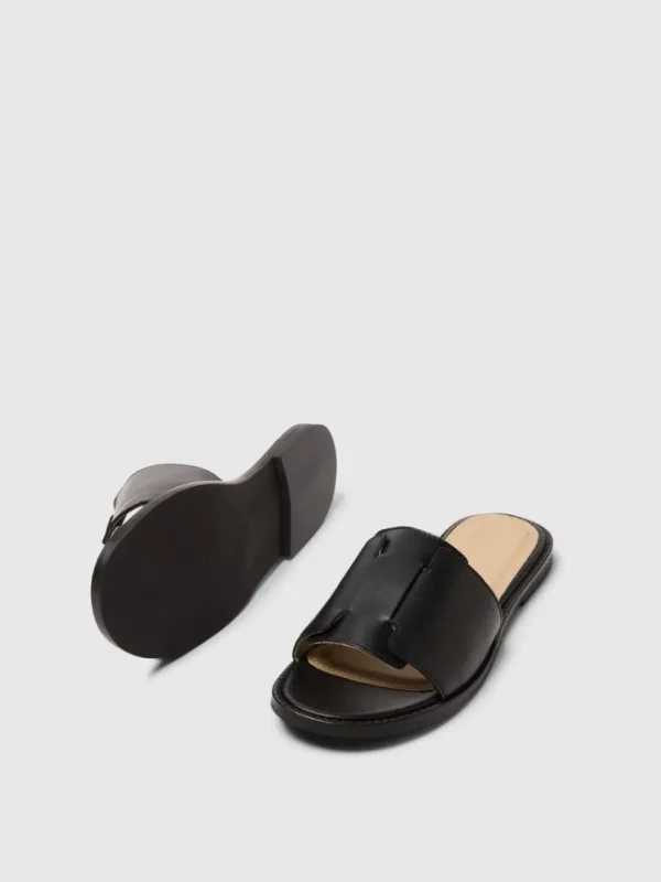 Sko>SELECTED LÆDER SANDALER Black