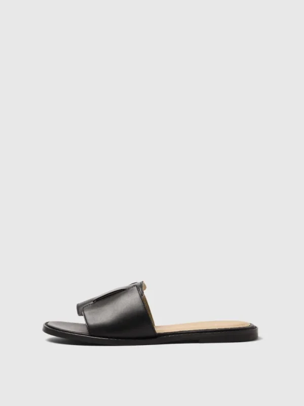 Sko>SELECTED LÆDER SANDALER Black
