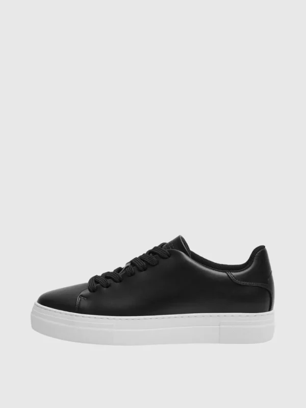 Sko>SELECTED LÆDER SNEAKERS Black