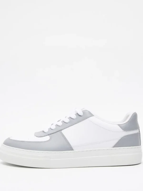 Sko>SELECTED LÆDER SNEAKERS Grey