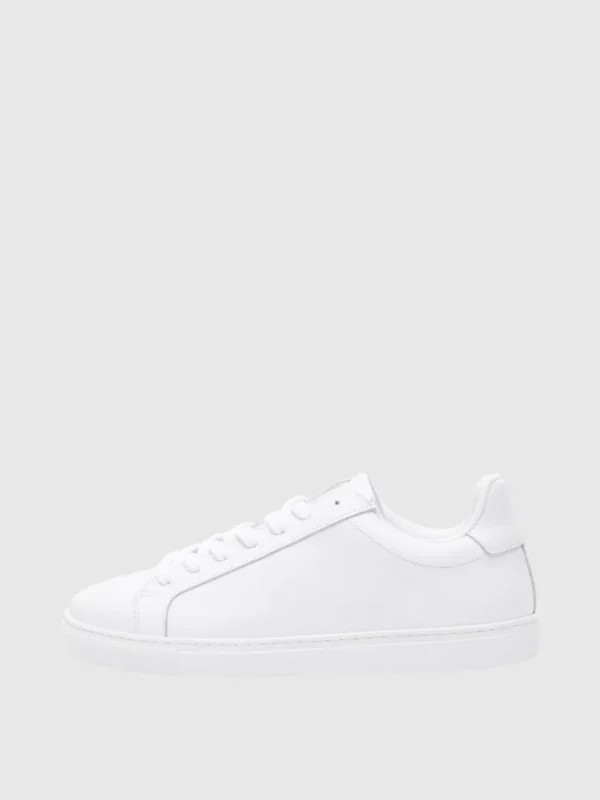 Sko>SELECTED LÆDER SNEAKERS White