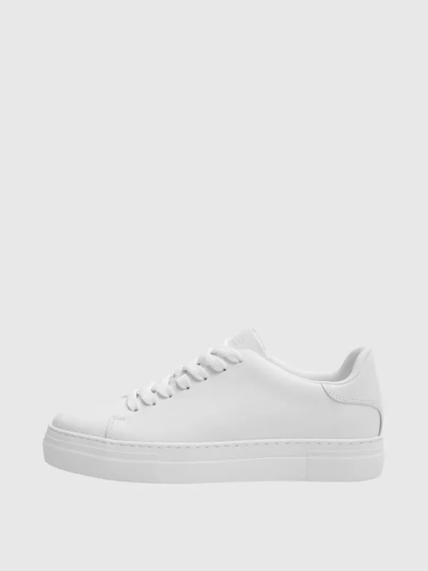 Sko>SELECTED LÆDER SNEAKERS White