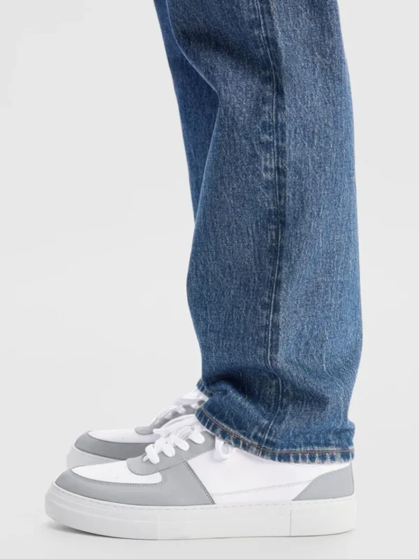 Sko>SELECTED LÆDER SNEAKERS Grey