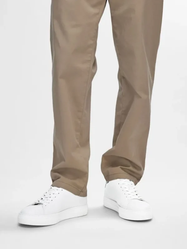 Sko>SELECTED LÆDER SNEAKERS White