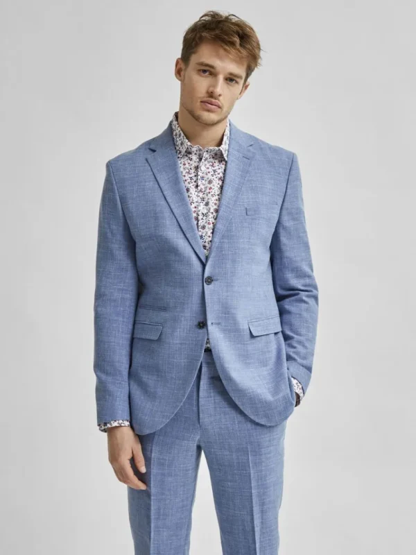 Jakkesæt & Blazers>SELECTED LET ENKELTRADET BLAZER Blue