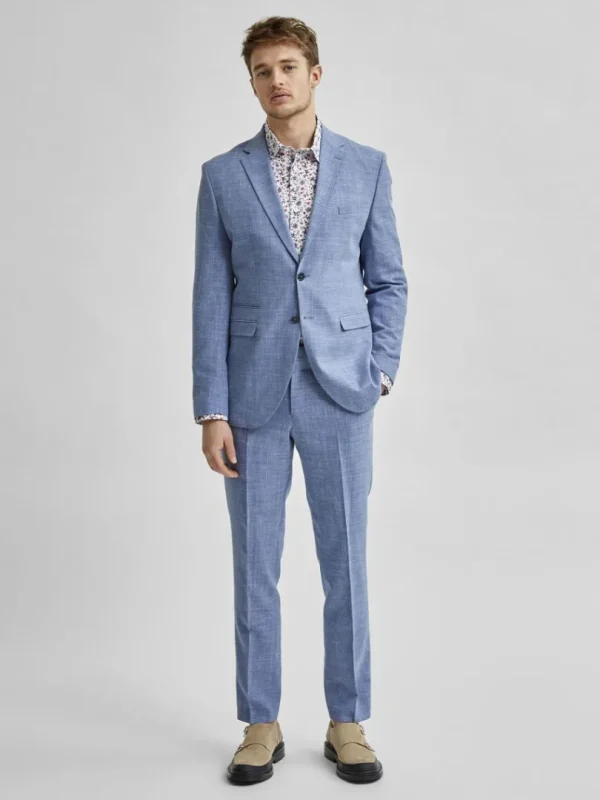 Jakkesæt & Blazers>SELECTED LET ENKELTRADET BLAZER Blue
